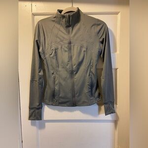 Gray Utility Jacket Lightweight Outdoor Design size 8-10